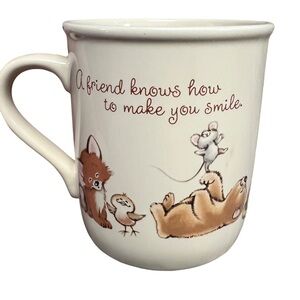 Vintage Hallmark Mug Mates Friend Animals Mug 1983